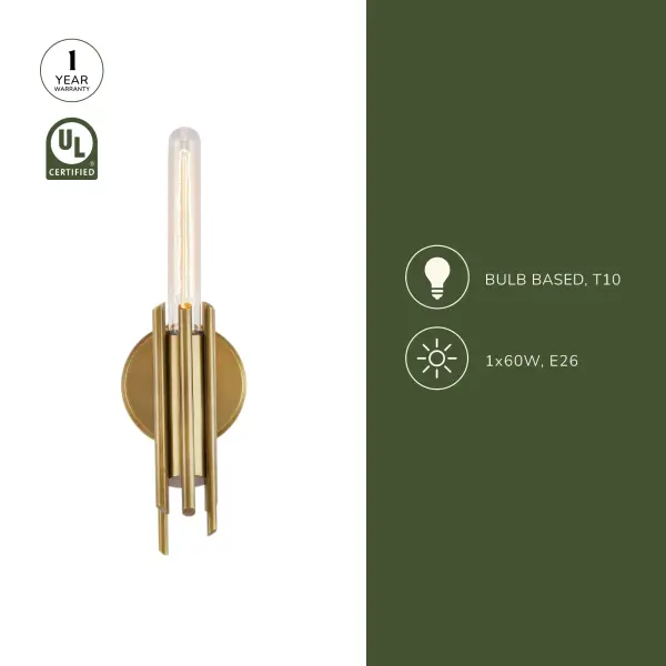 Torres 9-Inch Wall/Vanity Light in Matte Black - Image 7