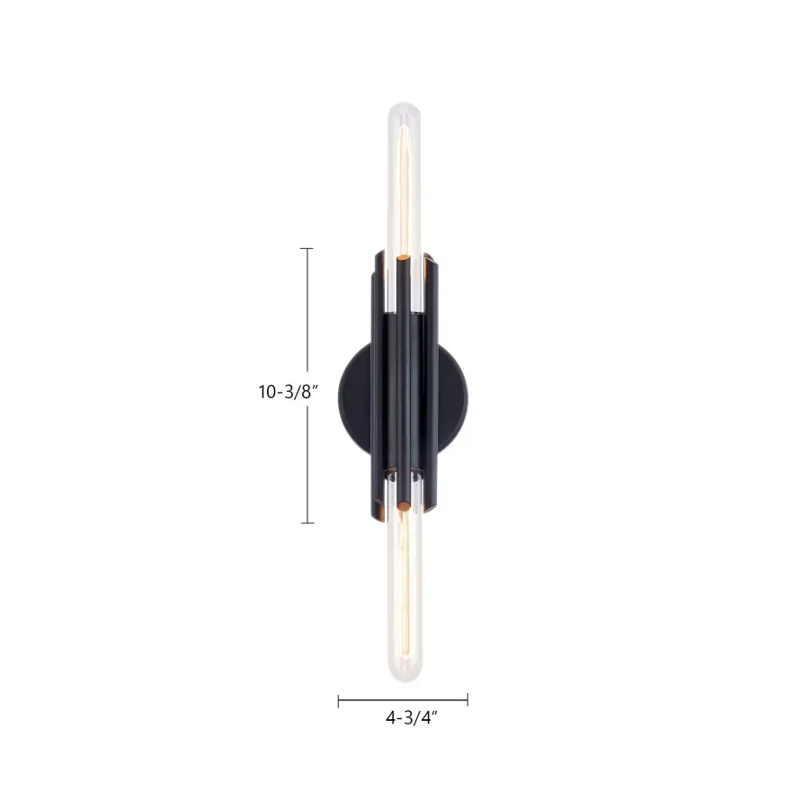 Torres 11-Inch Wall/Vanity Light in Matte Black - Image 8