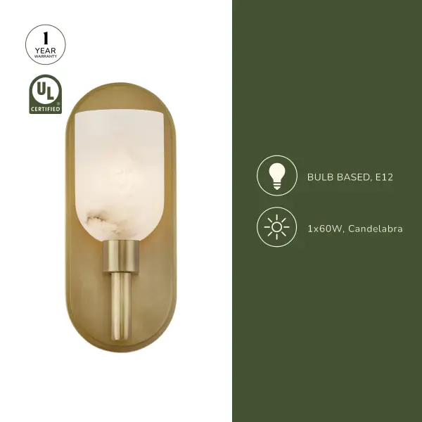 Lucian 9-Inch Wall/Vanity Light in Urban Bronze with Clear Crystal - Image 14