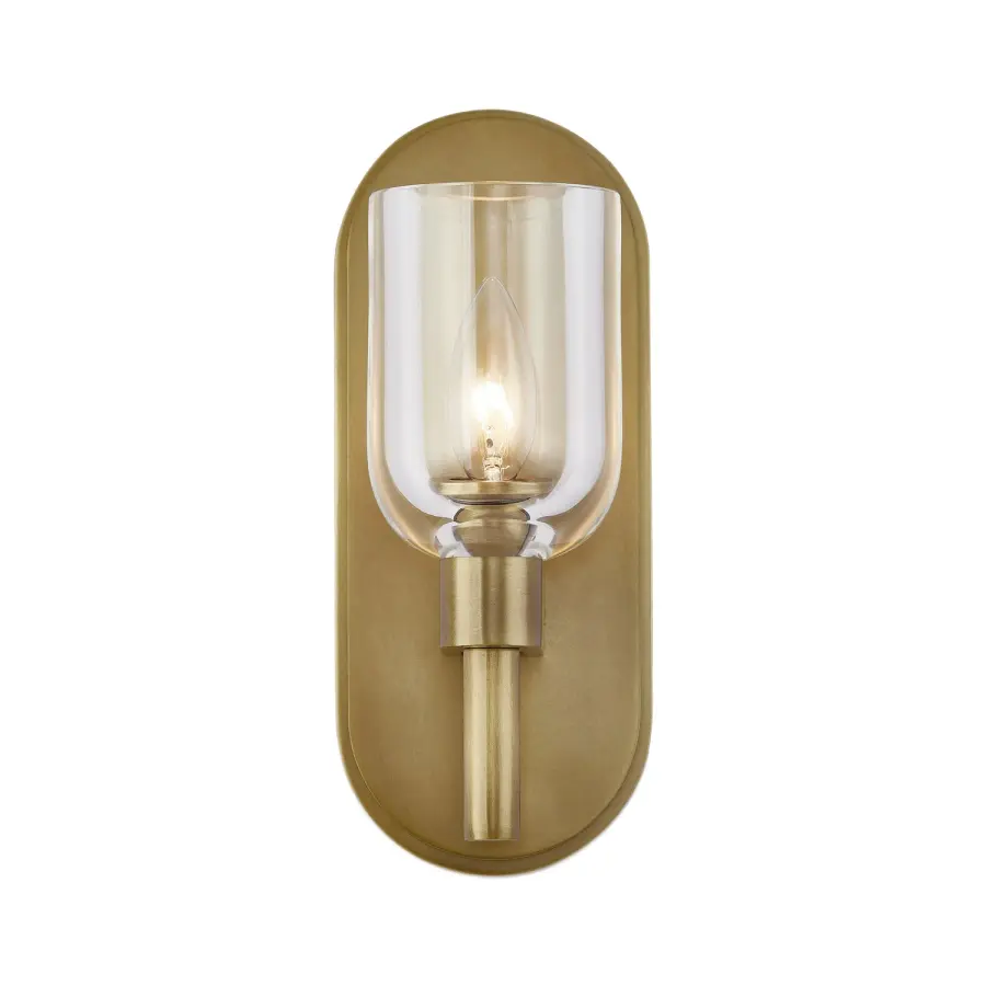 Lucian 9-Inch Wall/Vanity Light in Urban Bronze with Clear Crystal - Image 9