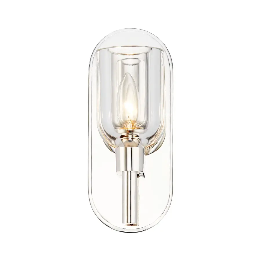 Lucian 9-Inch Wall/Vanity Light in Urban Bronze with Clear Crystal - Image 10