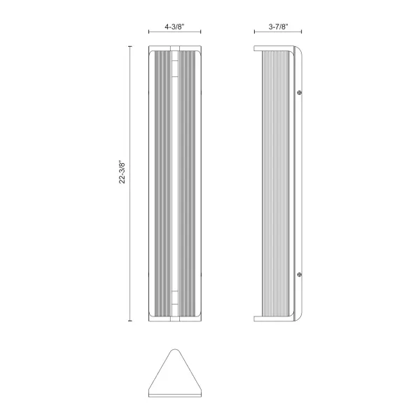 Sabre 23-Inch Wall/Vanity Light in Vintage Brass - Image 11