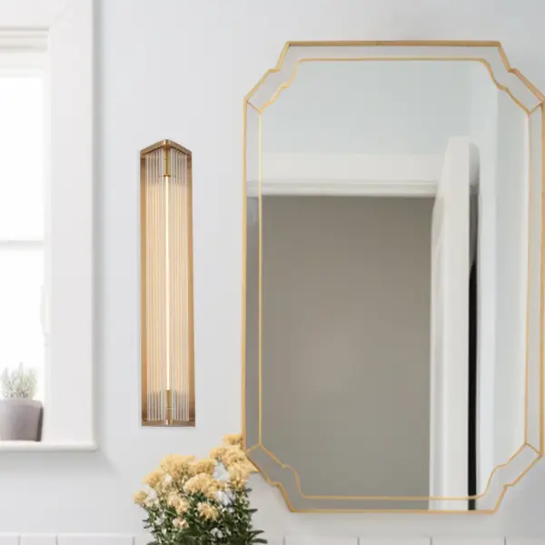 Sabre 23-Inch Wall/Vanity Light in Vintage Brass - Image 3