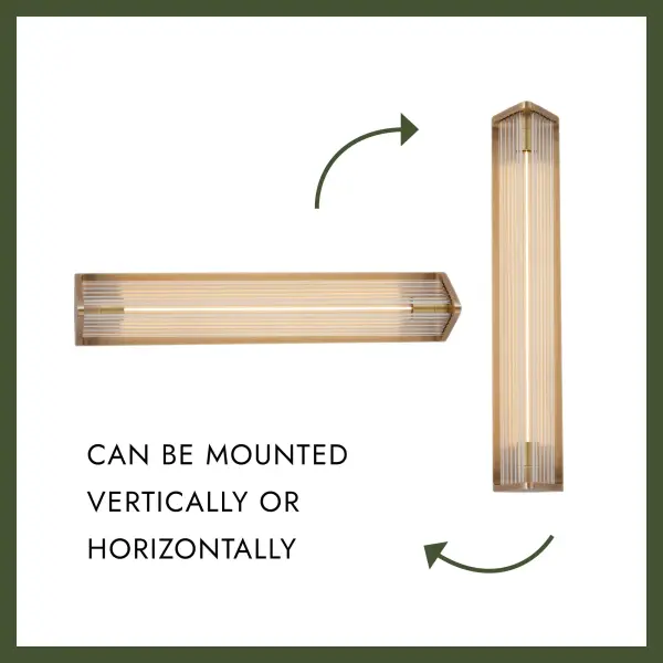 Sabre 23-Inch Wall/Vanity Light in Vintage Brass - Image 7