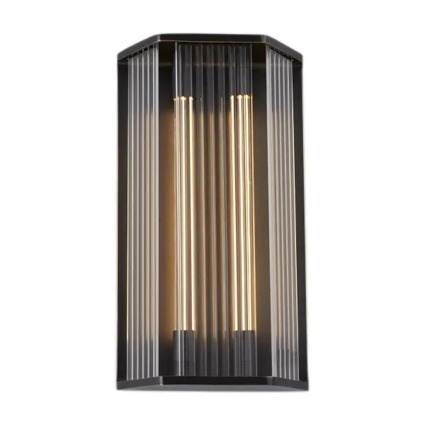 The Sabre combines forged metal with patented LED filament tubes for a sophisticated, modern glow. Its architectural design and warm 2700K lighting create elegant ambiance in bathrooms and hallways. Dimmable functionality adds versatility.