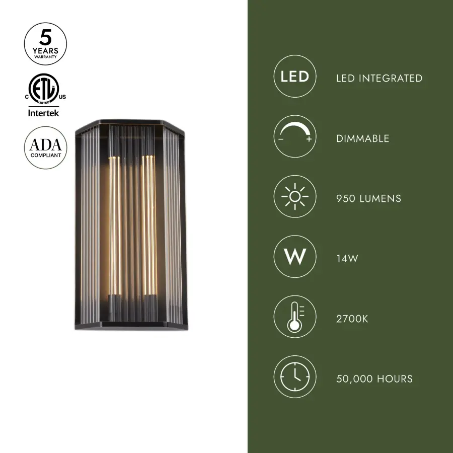 Sabre 16-Inch Wall/Vanity Light - Image 4