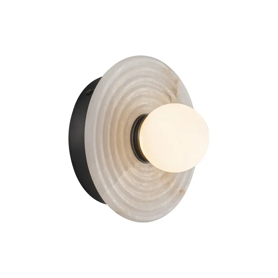 Dahlia 6-Inch Wall/Vanity Light in Vintage Brass - Image 1