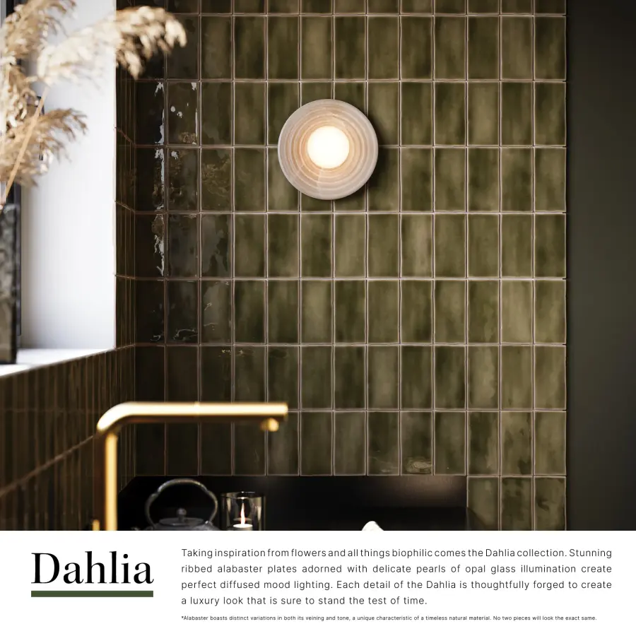 Dahlia 6-Inch Wall/Vanity Light in Vintage Brass - Image 13