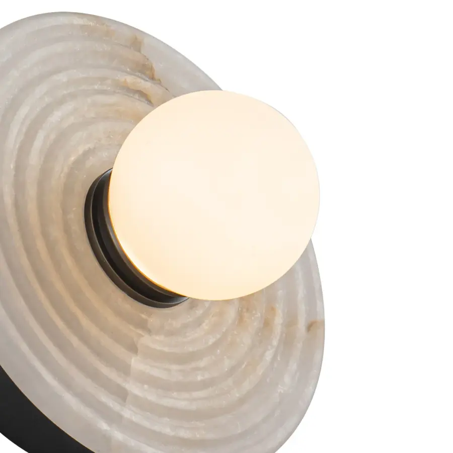 Dahlia 6-Inch Wall/Vanity Light in Vintage Brass - Image 4