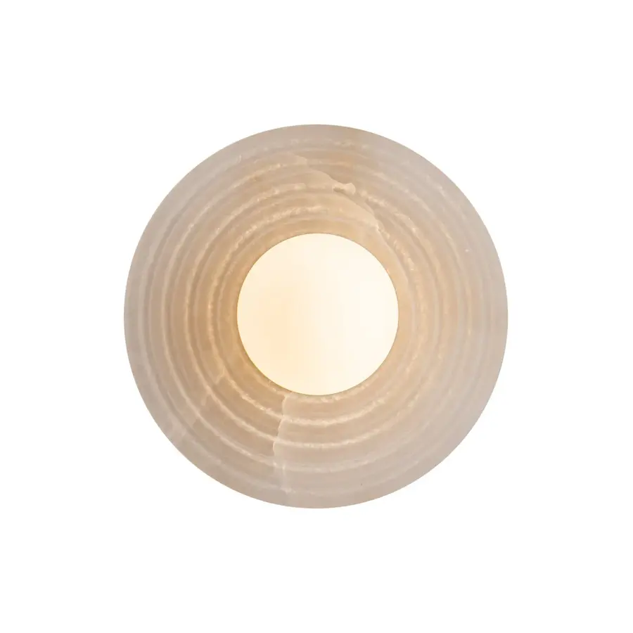Dahlia 6-Inch Wall/Vanity Light in Vintage Brass - Image 6