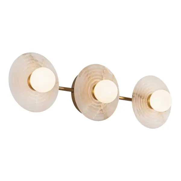 Dahlia 22-Inch Wall/Vanity Light in Vintage Brass - Image 6