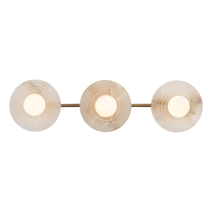 Dahlia 22-Inch Wall/Vanity Light in Vintage Brass - Image 7