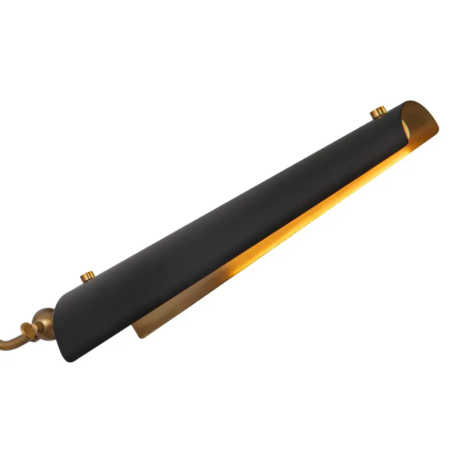 Retro-Futuristic Vanity Light with Mixed-Metal Elegance - Image 4