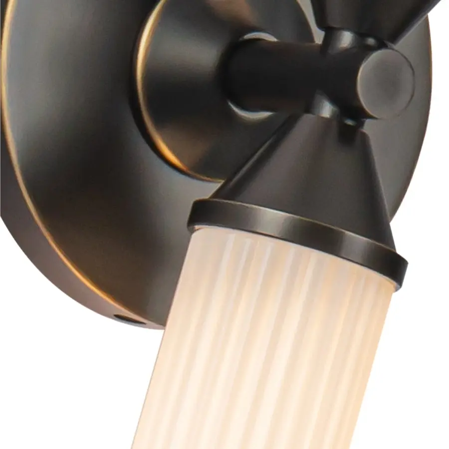 Glamorous Art Deco Vanity Light with Integrated LED - Image 3