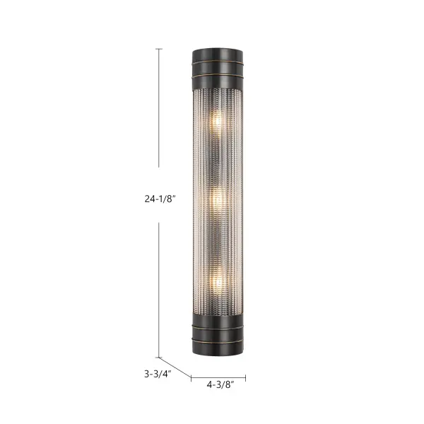 Willard 24-Inch Wall/Vanity Light in Vintage Brass - Image 19
