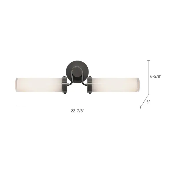 Wynwood 23-Inch Vintage Brass Wall/Vanity Light - Image 9