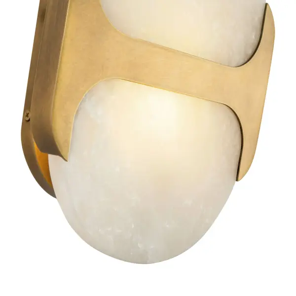Odin 9-Inch Wall/Vanity Light in Urban Bronze with Alabaster - Image 6