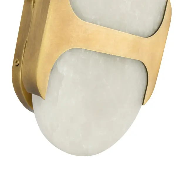 Odin 9-Inch Wall/Vanity Light in Urban Bronze with Alabaster - Image 7