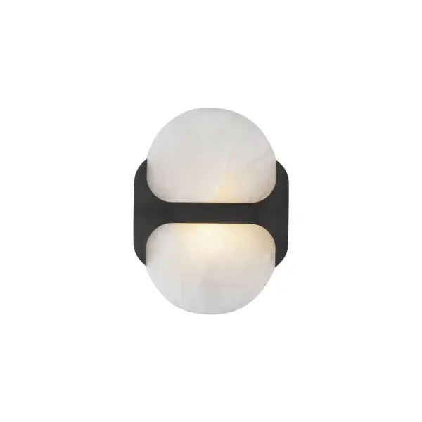 Odin 9-Inch Wall/Vanity Light in Urban Bronze with Alabaster - Image 8