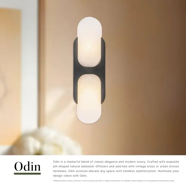 Odin 14-Inch Wall/Vanity Light in Urban Bronze - Image 12
