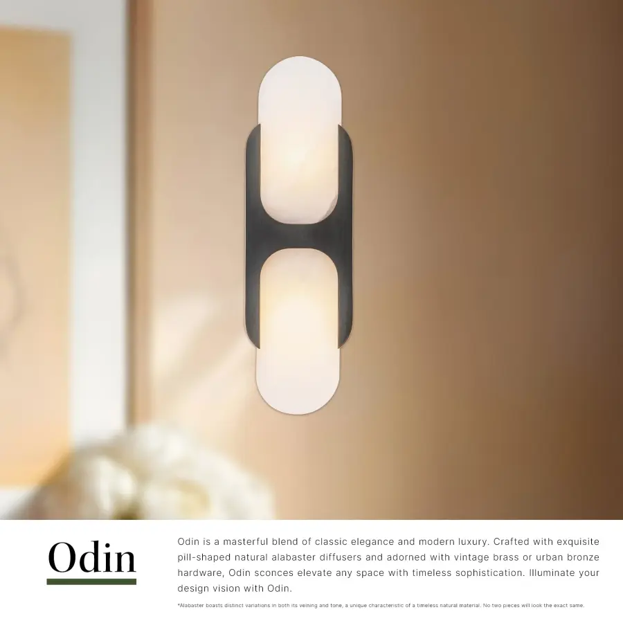 Odin 14-Inch Wall/Vanity Light in Urban Bronze - Image 12