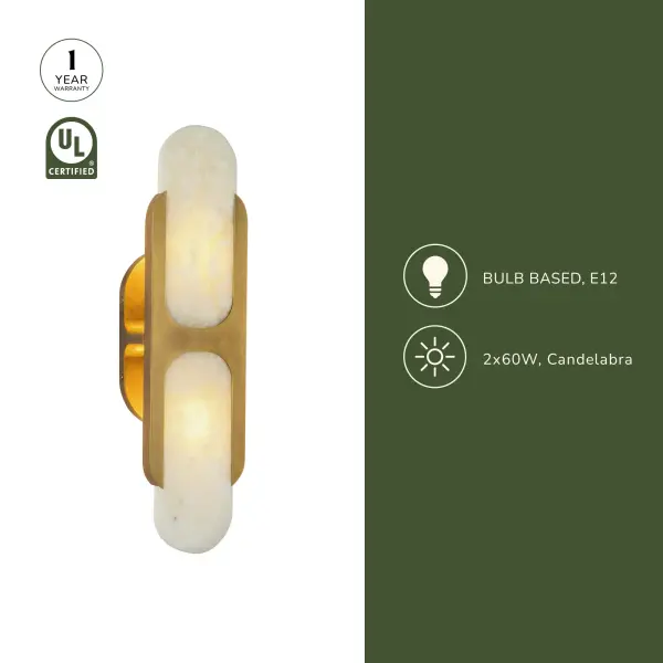 Odin 17-Inch Wall/Vanity Light in Vintage Brass - Image 12
