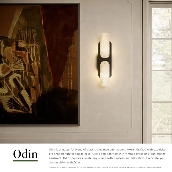 Odin 17-Inch Wall/Vanity Light in Vintage Brass - Image 15