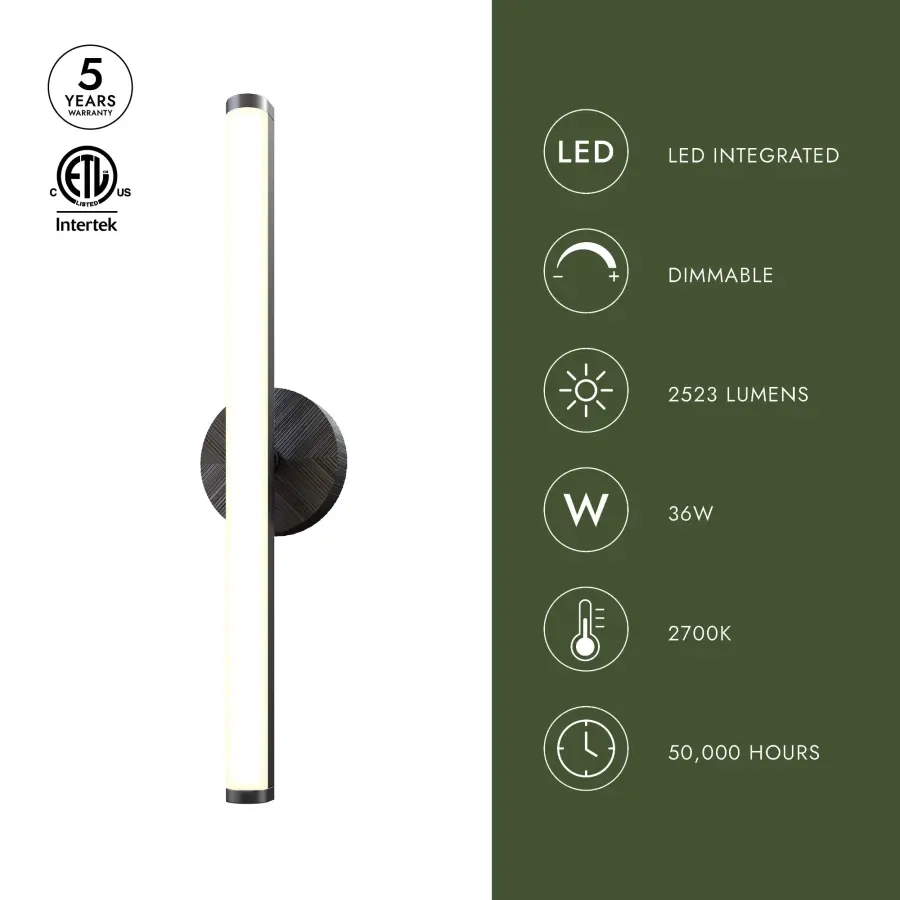 Kensington 30-Inch Wall/Vanity Light - Image 4
