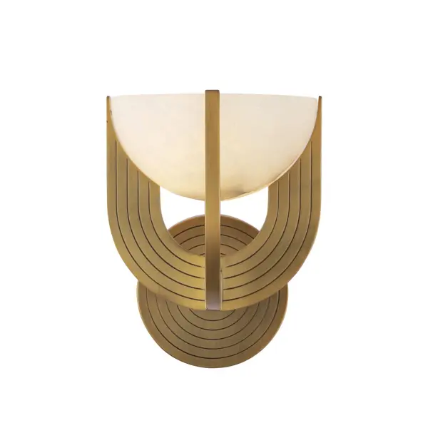 Colette 6-Light Wall/Vanity Light in Urban Bronze with Alabaster - Image 1