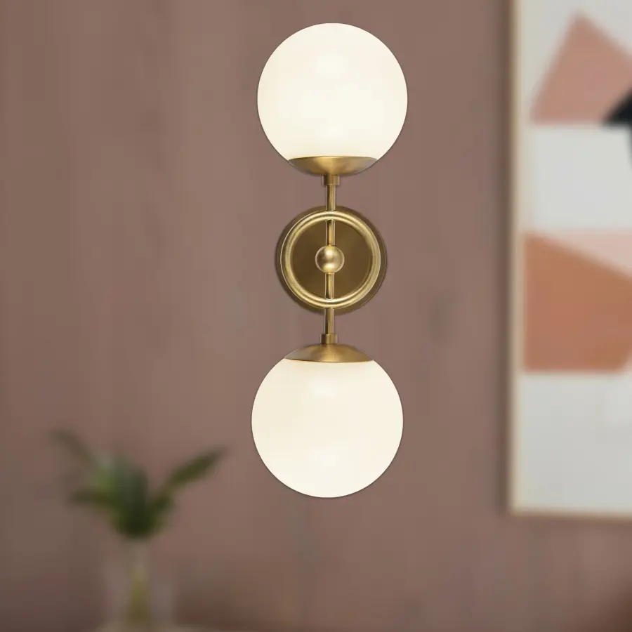 Fiore 18-Inch Wall/Vanity Light in Brushed Gold - Image 2