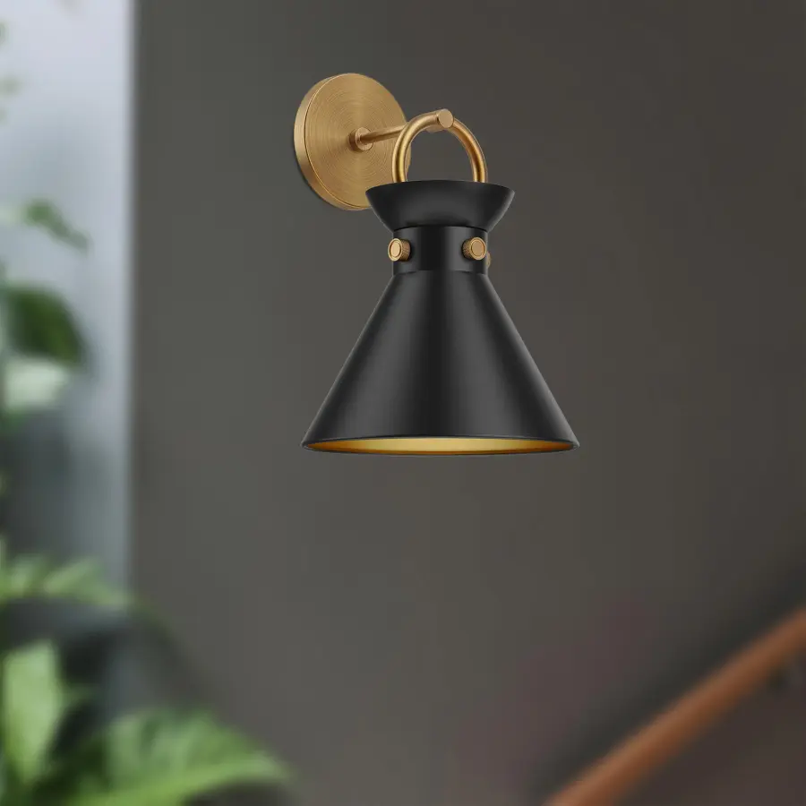 Emerson 9-Inch Wall/Vanity Light in Aged Gold - Image 3