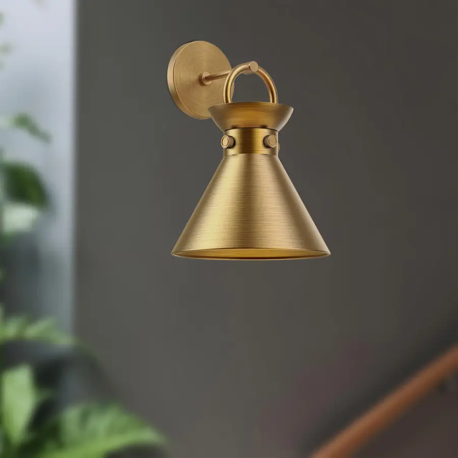Emerson 9-Inch Wall/Vanity Light in Aged Gold - Image 4