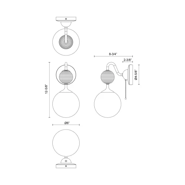 Celia 6-Light Wall/Vanity Light - Image 7