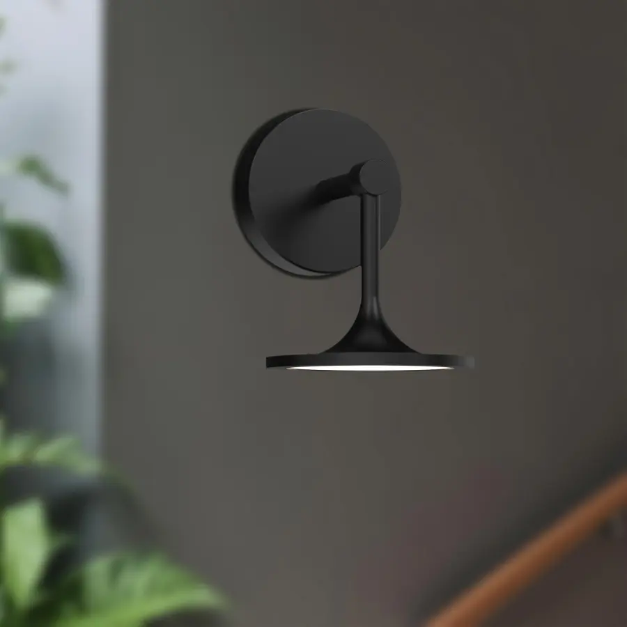 Mid-Century Inspired Vanity Light with Artistic Pottery-Form Design - Image 3