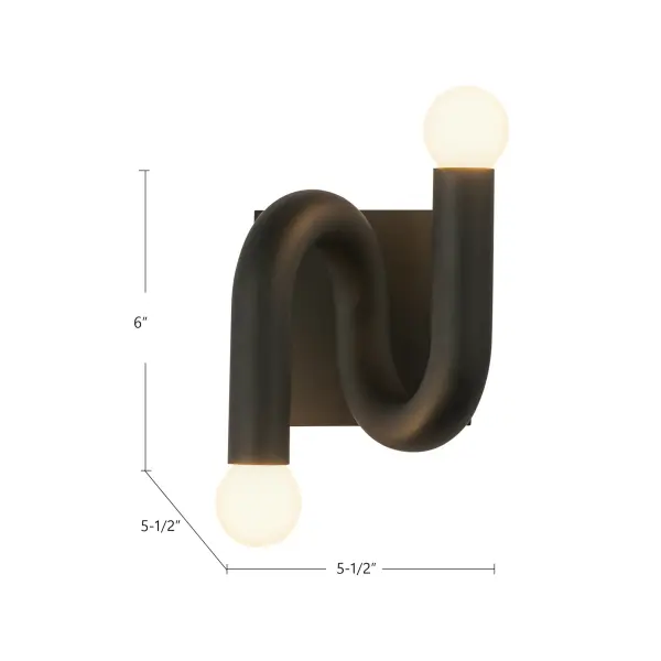 Sadie 6-Inch Wall/Vanity Light in Brushed Gold - Image 7