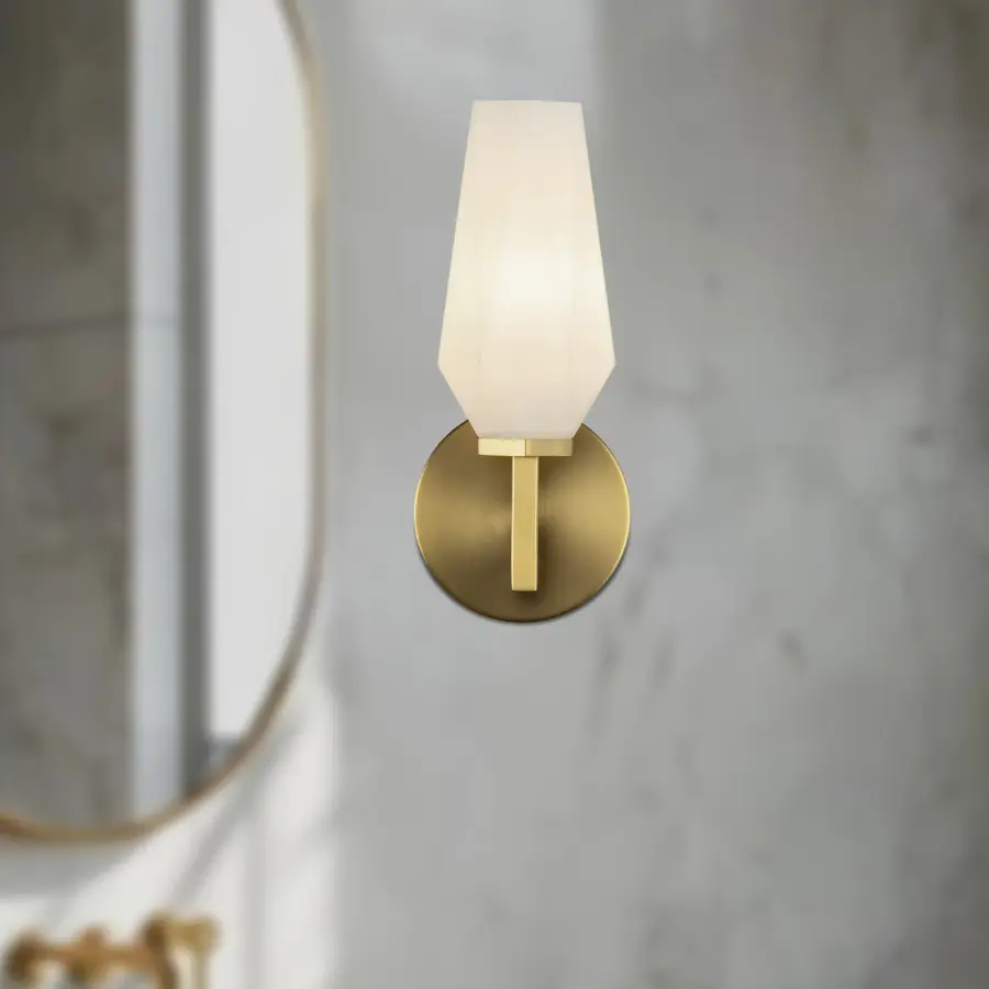 Krysta 10-Inch Wall/Vanity Light in Matte Black - Image 2