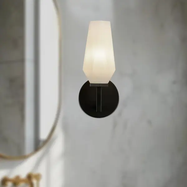 Krysta 10-Inch Wall/Vanity Light in Matte Black - Image 3