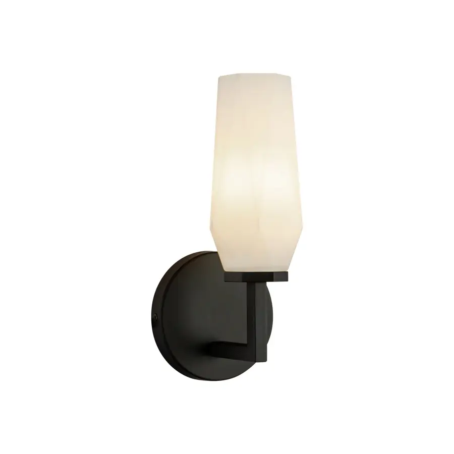 Krysta 10-Inch Wall/Vanity Light in Matte Black - Image 4