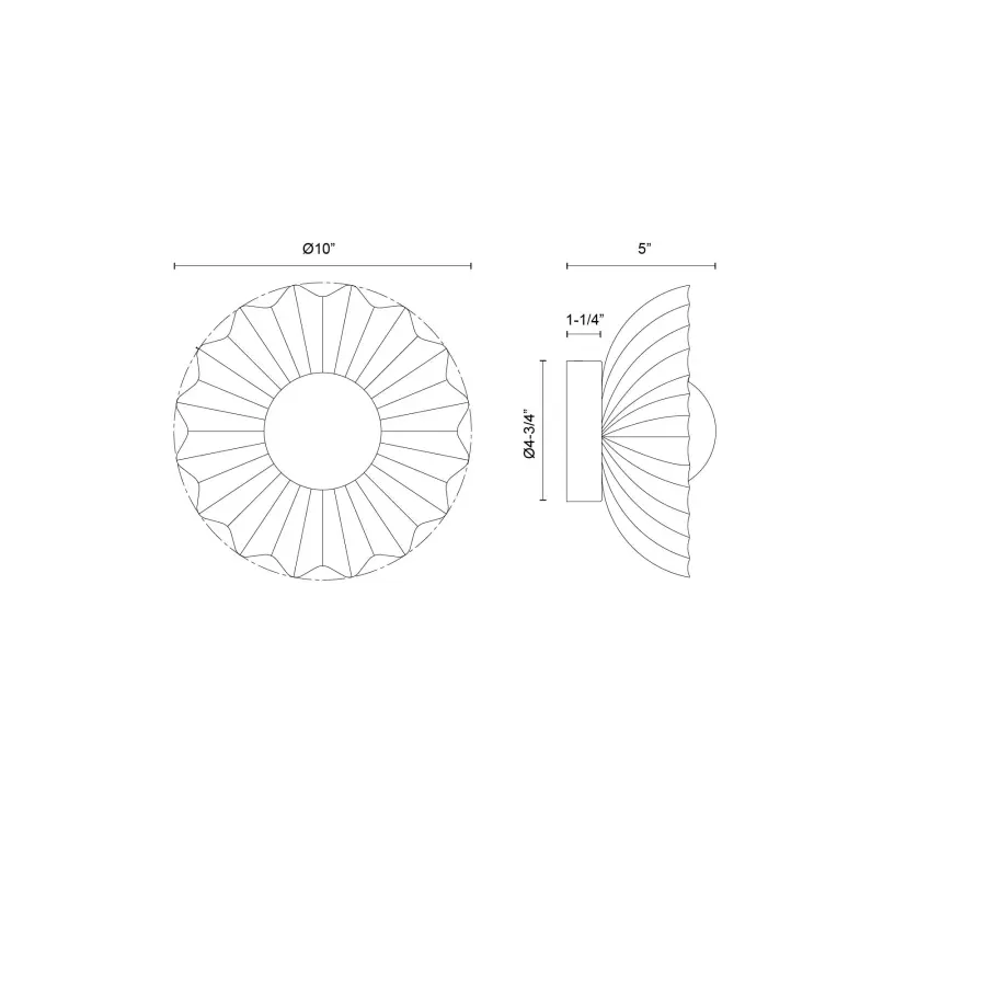 Soleil 10-Inch Wall/Vanity Light - Image 12