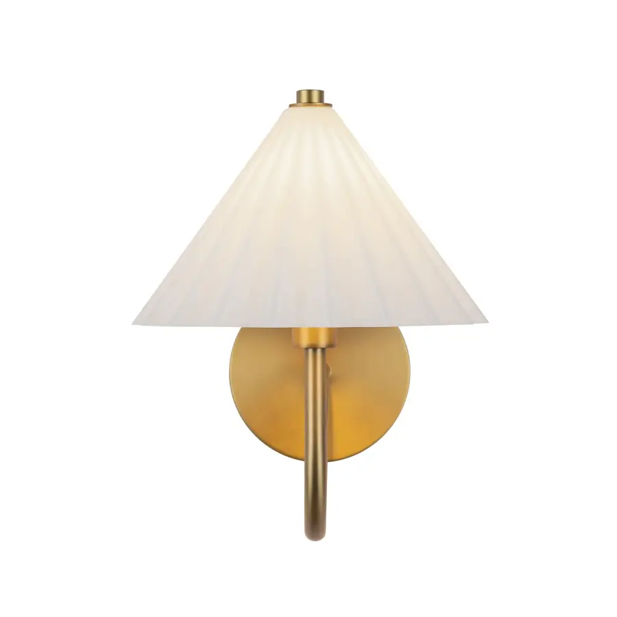 Serena 8-Inch Wall/Vanity Light in Aged Gold - Image 3