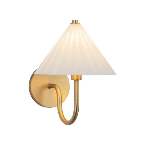 Serena 8-Inch Wall/Vanity Light in Aged Gold - Image 4