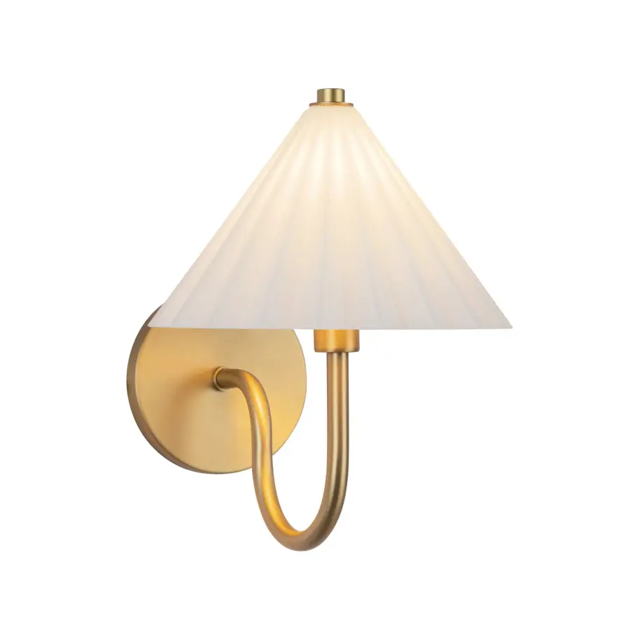 Serena 8-Inch Wall/Vanity Light in Aged Gold - Image 4