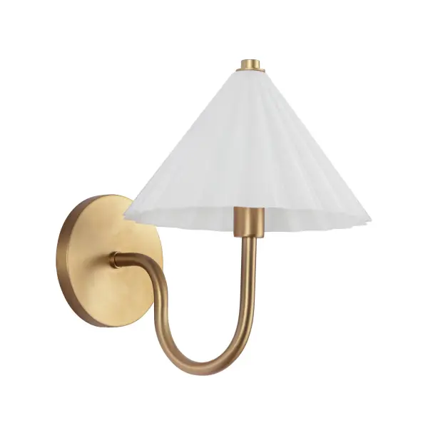Serena 8-Inch Wall/Vanity Light in Aged Gold - Image 5
