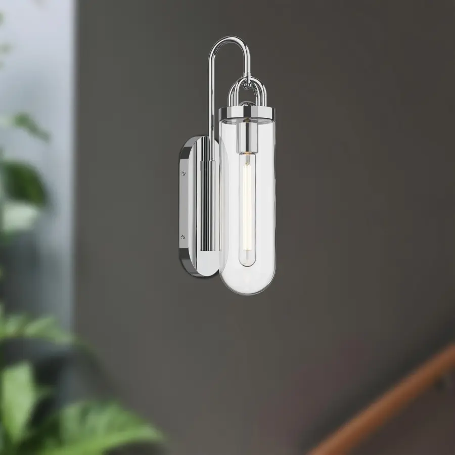 Lancaster 5-Inch Wall/Vanity Light in Aged Gold - Image 3