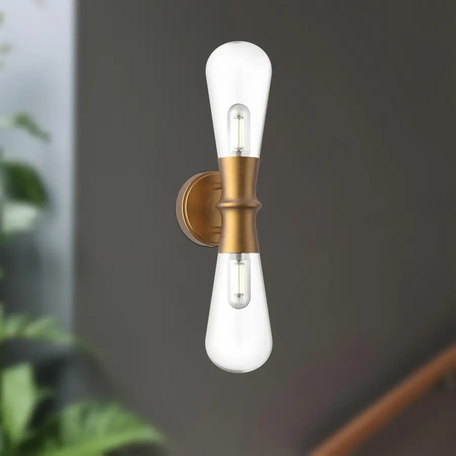 Marcel 5-Inch Wall/Vanity Light in Aged Gold - Image 2