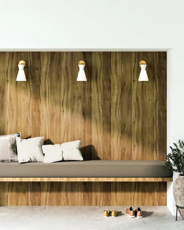 Betty 6-Light Wall/Vanity Light in Matte Black with Opal Glass - Image 2