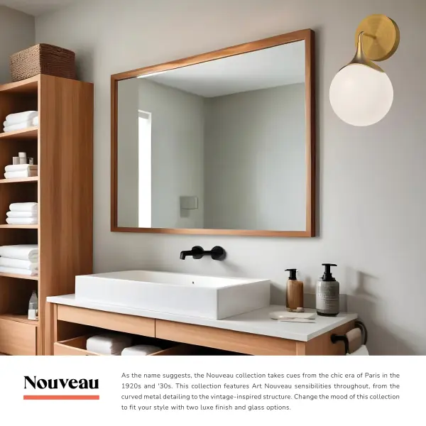 Nouveau 12-Inch Wall/Vanity Light - Image 3