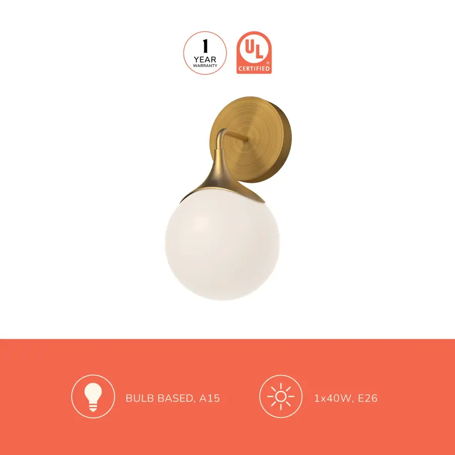 Nouveau 12-Inch Wall/Vanity Light - Image 4