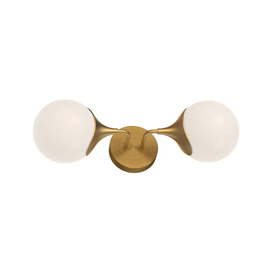 Nouveau 19-Inch Wall/Vanity Light in Aged Gold - Image 2