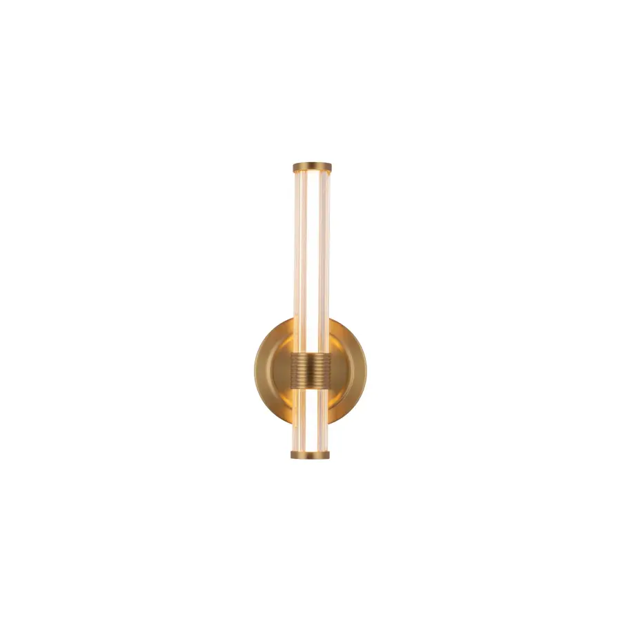 Elsie 12-Inch Wall/Vanity Light in Brushed Gold - Image 1